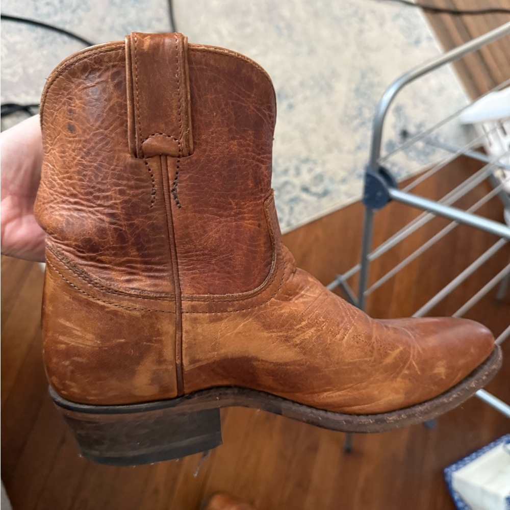 Frye Tan Leather Cowboy Boots - Picture 4 of 12